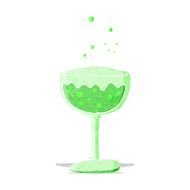 cartoon sparkling cocktail N2