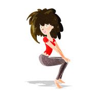 cartoon woman with big hair N3