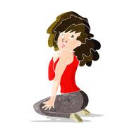 cartoon woman posing N11