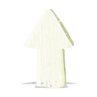 cartoon wooden direction arrow N4