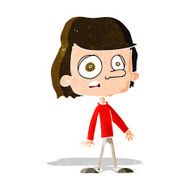 cartoon worried boy N9