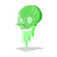gross halloween skull cartoon N5