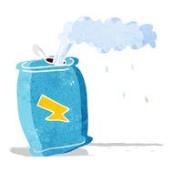 cartoon fizzing soda can N10