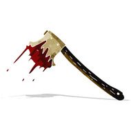 cartoon bloody axe N11