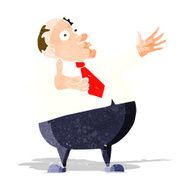 cartoon exasperated middle aged man N3