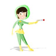 cartoon sci fi girl N3