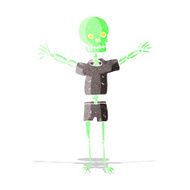 cartoon skeleton in clothes N3
