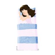 cartoon sleeping woman N2