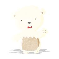 cartoon worried polar bear