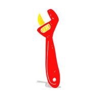 cartoon adjustable spanner N8