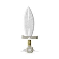cartoon old dagger