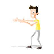cartoon man desperately explaining N2