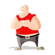 cartoon violent man N6