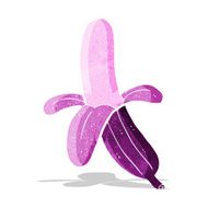cartoon purple banana