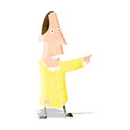 cartoon ugly man pointing N3
