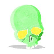 cartoon spooky old skull N2