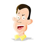 cartoon male face N5
