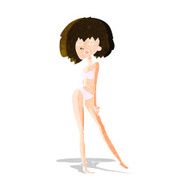 cartoon woman in bikini N13