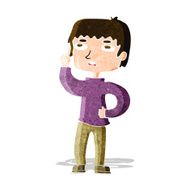 cartoon boy with question N9