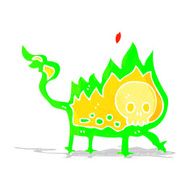 cartoon little fire demon N8