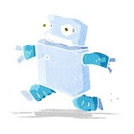 cartoon running robot N3