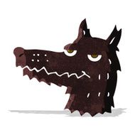 Cartoon Wolf Head N9
