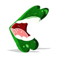 cartoon halloween mouth N4