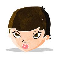 cartoon unimpressed woman N3