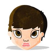 cartoon sulking woman N3