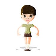 cartoon woman looking annoyed N3