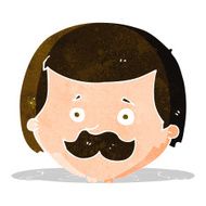 Cartoon Man With Mustache N35