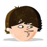 cartoon suspicious man N10