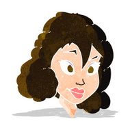 cartoon pretty woman N65
