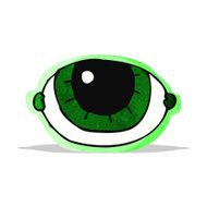 cartoon staring eye N3