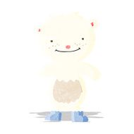 cartoon teddy polar bear wearing boots