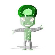 Funny Cartoon Robot N15