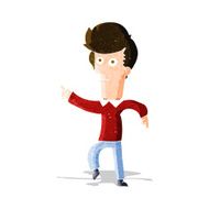 Cartoon Man Pointing N61
