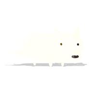 cartoon little dog cocking leg N3