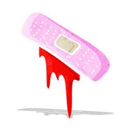 cartoon bloody plaster N3