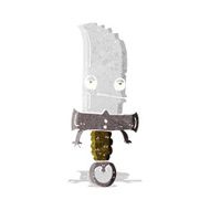 knife cartoon character N4