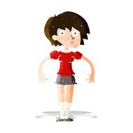 cartoon surprised woman N55