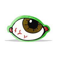 cartoon spooky eye N3