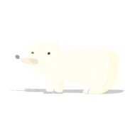funny cartoon polar bear N6