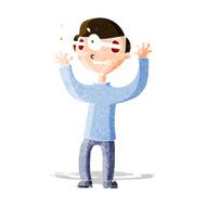 cartoon man with popping out eyes N7