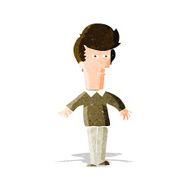 cartoon suspicious man N11