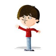 cartoon worried man reaching N5