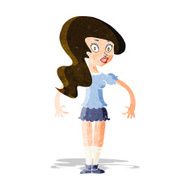 cartoon pretty woman N66