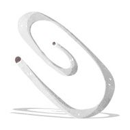 cartoon red paperclip N3