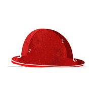 cartoon red bowler hat N2