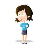 cartoon surprised woman N58